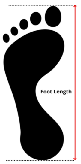 Mosey Store Official Footwear Size Chart Diagram
