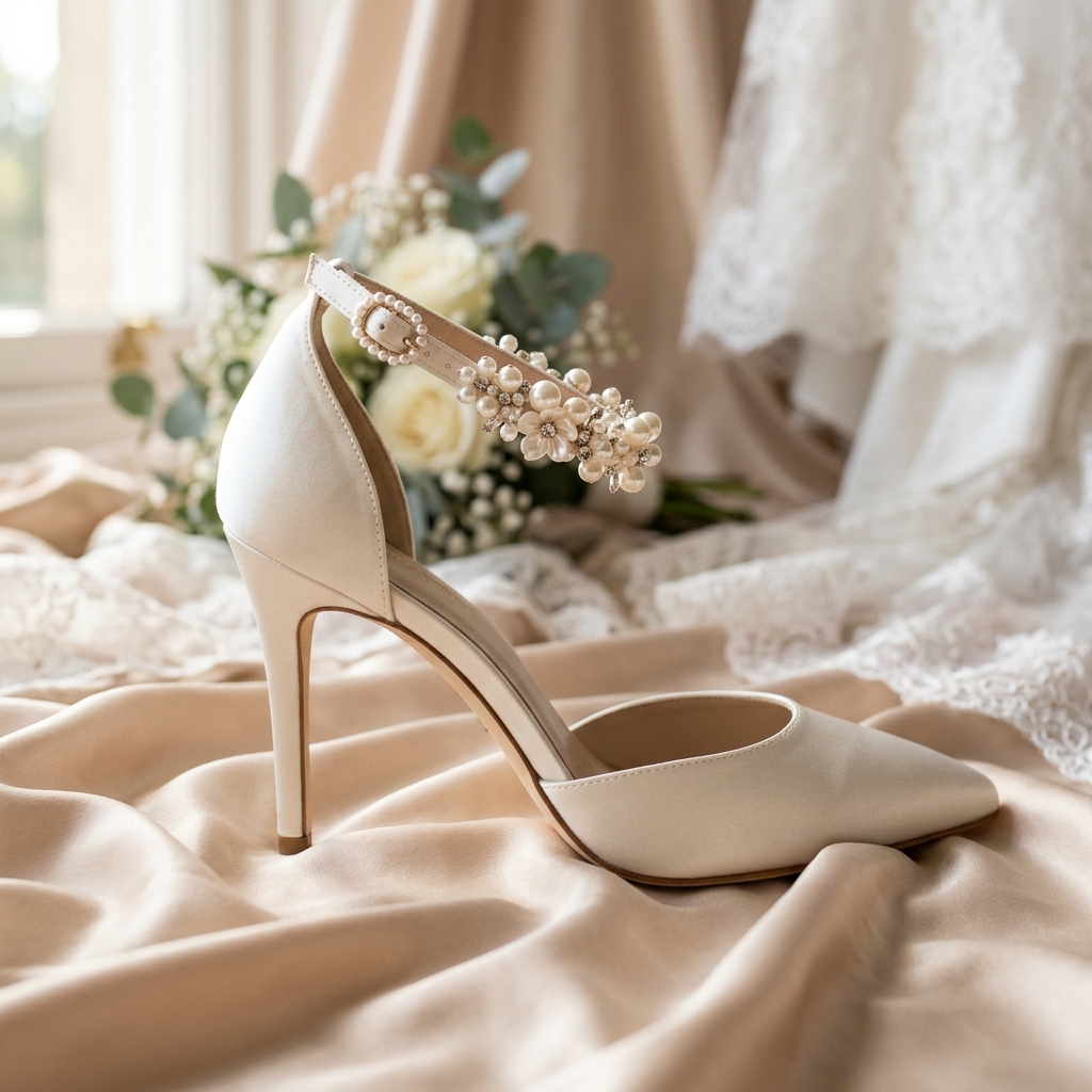 Vivienne Bridal Pearl Heel